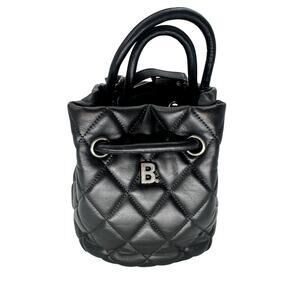Balenciaga Touch B Quilted Nappa Leather Bucket Bag Black Women's One Size